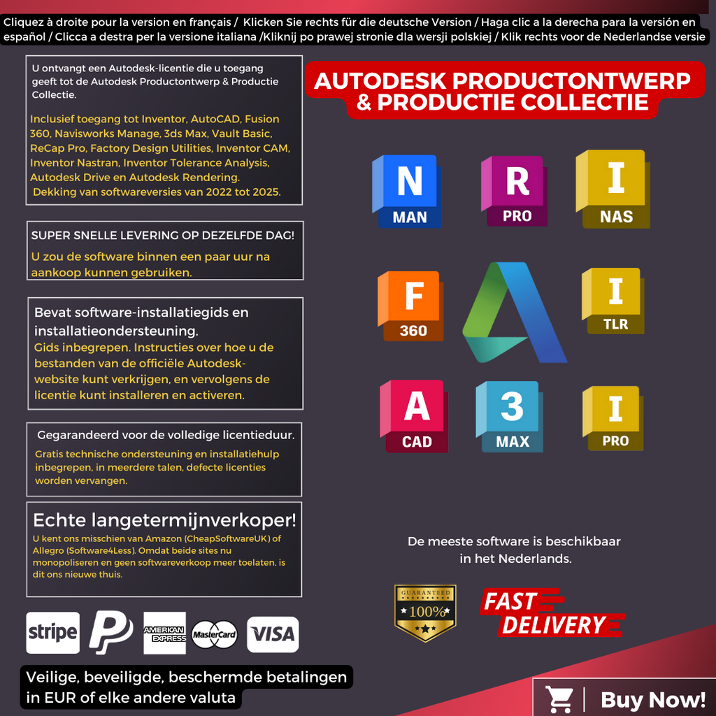 Autodesk Product Design and Manufacturing Collection Information Dutch