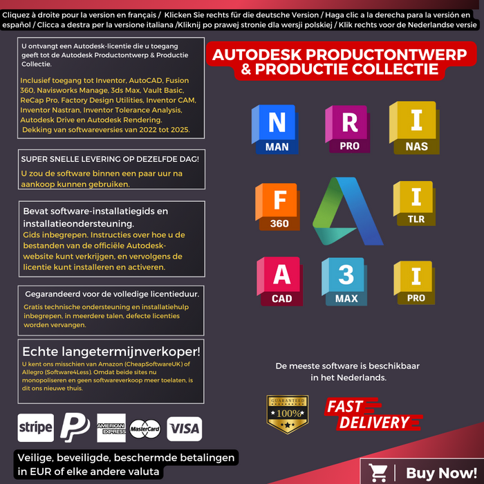 Autodesk Product Design and Manufacturing Collection Information Dutch