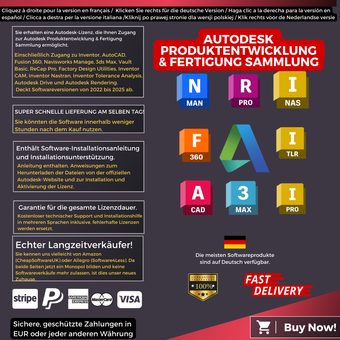 Autodesk Product Design and Manufacturing Collection Information German