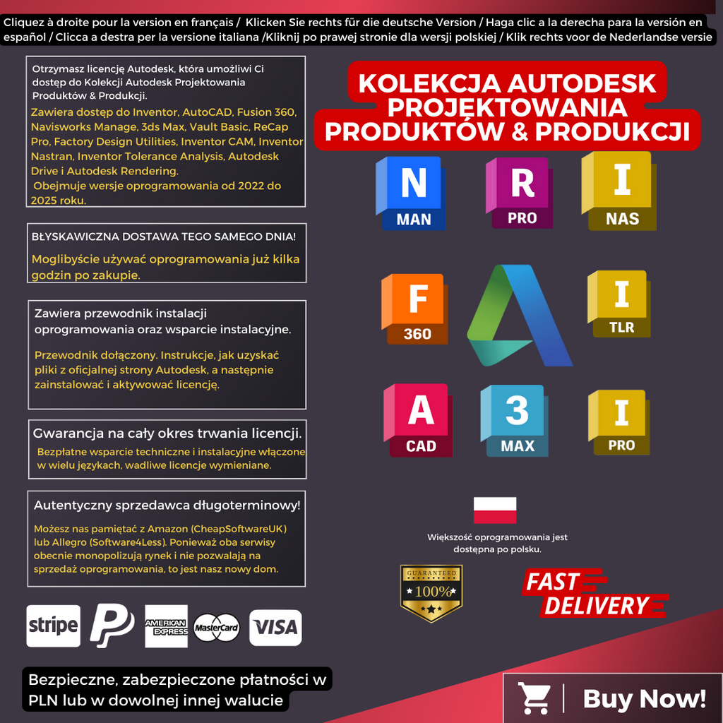 Autodesk Product Design and Manufacturing Collection Information Polish