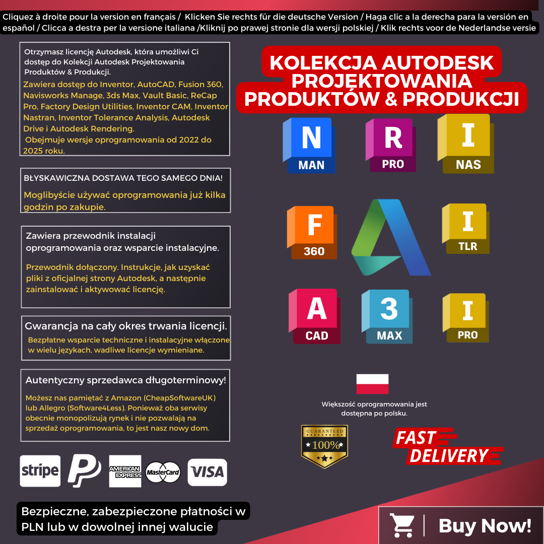 Autodesk Product Design and Manufacturing Collection Information Polish