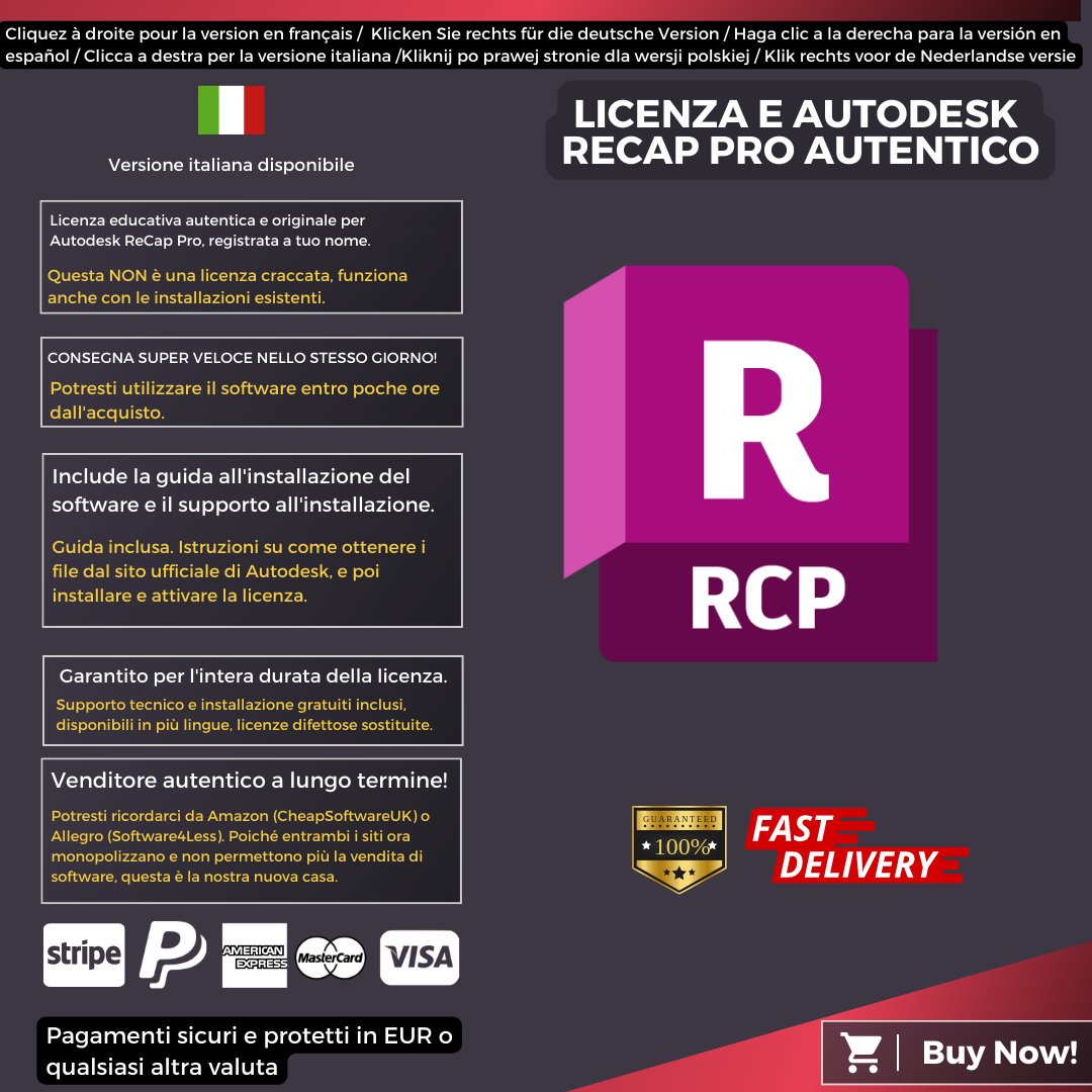 Autodesk ReCap Pro Information Italian